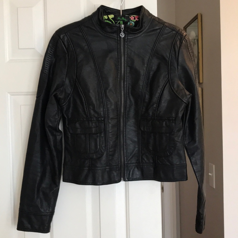 Cropped Moto Jacket